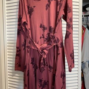Floral Latched Mama Long Sleeve Dress
